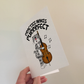 Cat Double Bass Greeting Card - Practice Makes Purrrfect - Bassist Birthday Card - Jazz Musician Card