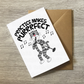 Cat Singer Greeting Card - Practice Makes Purrrfect - Funny Singing Teacher Card - Musician Birthday Card