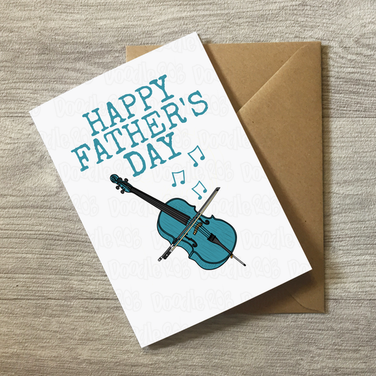 Cello Father's Day Card - Dad Cellist Musician
