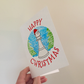 Chess Christmas Card - Chess Bishop Greeting Card - Chess Player Xmas Card