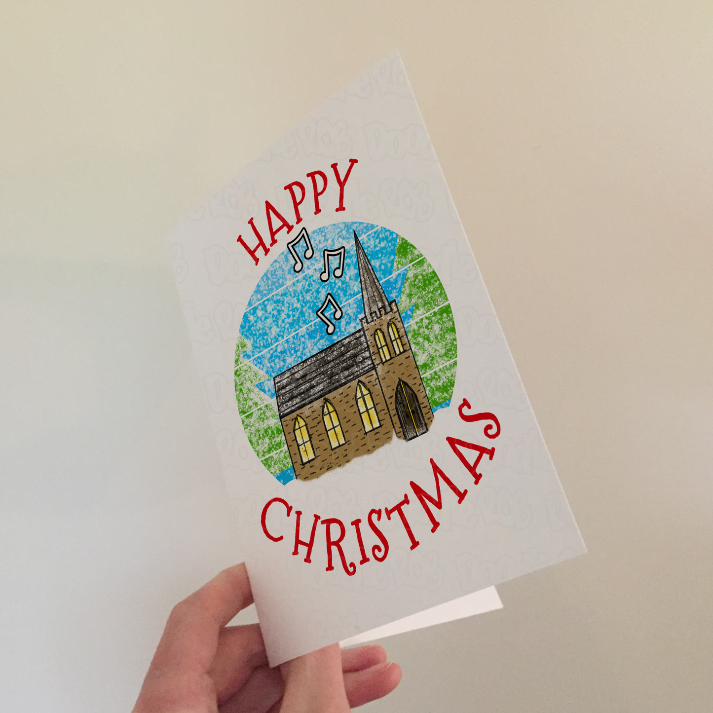 Church Christmas Card - Christian Greeting Card - Religious Christmas Card