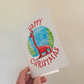 Diplodocus Christmas Card - Dinosaur Xmas Card - Boys Christmas Card