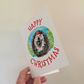 Hedgehog Christmas Card - Wildlife Lover Xmas Card - Nature Christmas Card