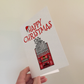 Organist Christmas Card (Santa Hat) - Church Organ Xmas Card - Organ Teacher Christmas Card