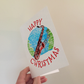Saxophone Christmas Card - Saxophonist Xmas Card - Music Teacher Christmas Card