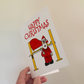 Mechanic Christmas Card - Car Enthusiast Xmas Card - Funny Christmas Card For Him