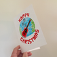 Acoustic Guitar Christmas Card - Guitarist Xmas Card - Musician Christmas Card