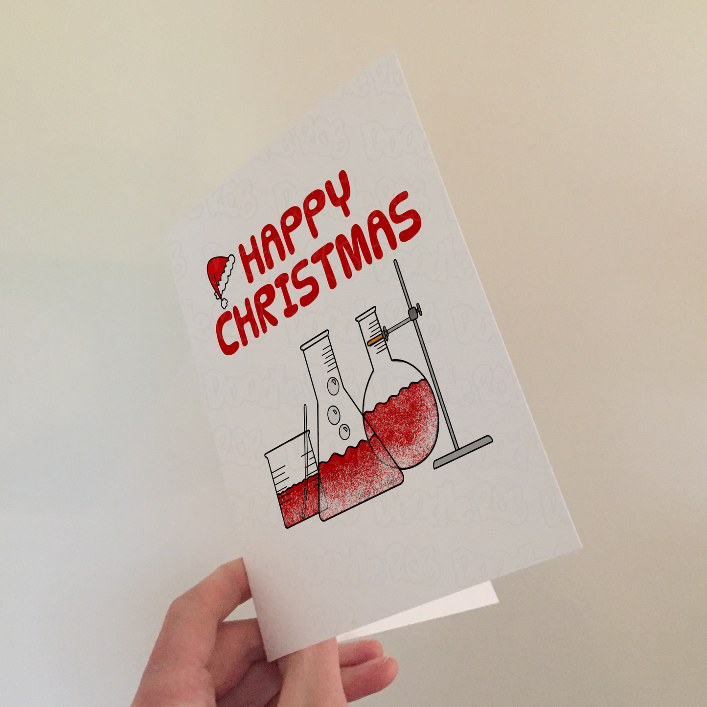 Chemistry Christmas Card - Xmas Card For Chemist - Science Teacher Christmas Card