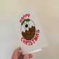 Christmas Pudding Card - Funny Xmas Card - Christmas Dinner Greeting Card