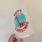 Diplodocus Christmas Card - Dinosaur Xmas Card - Boys Christmas Card