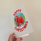 Elephant Christmas Card - Wildlife Lover Xmas Card - Safari Animal Christmas Card