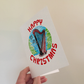 Harp Christmas Card - Harpist Greeting Card - String Musician Xmas Card