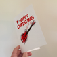 Mandolin Christmas Card - Xmas Card For Mandolinist - Folk Musician Greeting Card