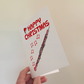 Oboe Christmas Card - Oboist Xmas Card - Music Teacher Christmas Card