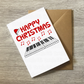 Piano Christmas Card - Pianist Xmas Card - Music Teacher Christmas Card