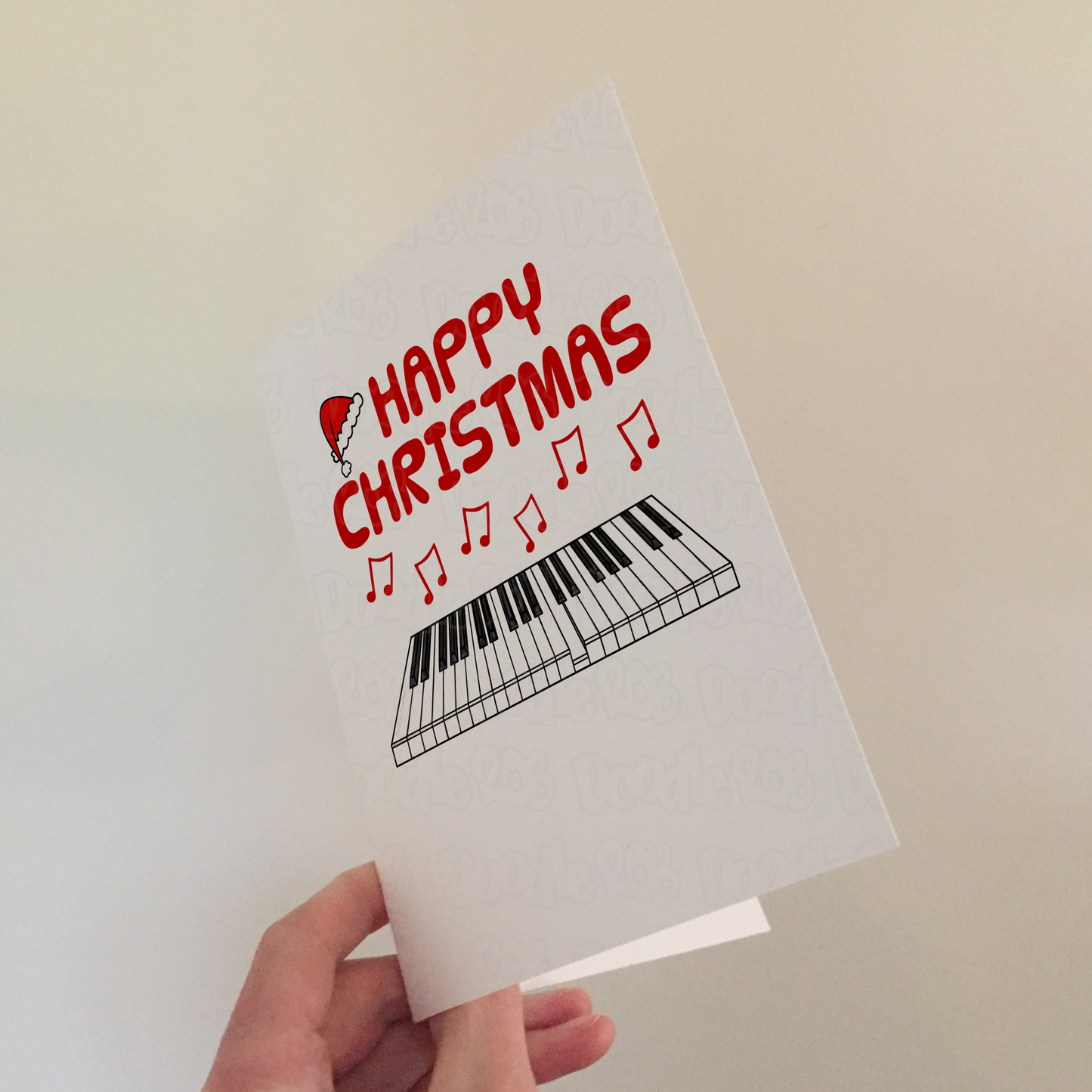 Piano Christmas Card - Pianist Xmas Card - Music Teacher Christmas Card