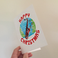 Saxophone Christmas Card - Saxophonist Xmas Card - Music Teacher Christmas Card