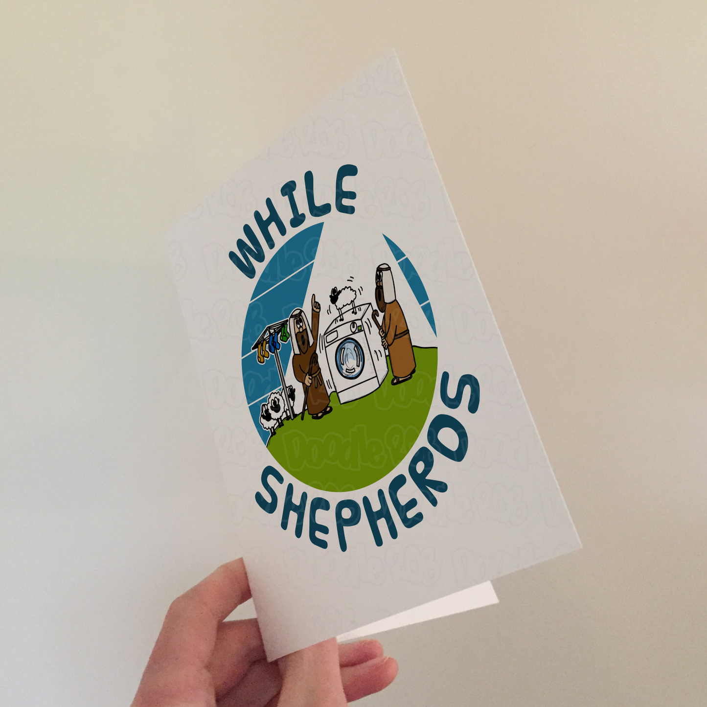 Christmas Shepherds Card - Nativity Card - Carol Singer Xmas Card