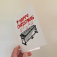 Vibraphone Christmas Card - Xmas Card For Vibraphonist - Percussionist Greeting Card