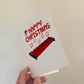 Xylophone Christmas Card - Xmas Card For Xylophonist - Percussionist Greeting Card