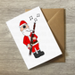 Bassoon Christmas Card - Santa Playing Bassoon - Bassoonist Woodwind Musician Xmas Card