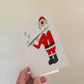Flute Christmas Card - Santa Playing Flute - Flautist Woodwind Musician Xmas Card