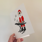 Keyboardist Christmas Card - Santa Playing Keyboard - Pianist Musician Xmas Card