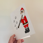 Oboe Christmas Card - Santa Playing Oboe - Oboist Woodwind Musician Xmas Card