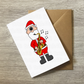 Saxophone Christmas Card - Santa Playing Saxophone - Saxophonist Xmas Card