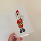 Saxophone Christmas Card - Santa Playing Saxophone - Saxophonist Xmas Card