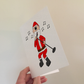 Singer Christmas Card - Santa Singing With A Microphone - Singing Teacher Xmas Card