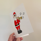Santa Playing Trumpet Christmas Card - Trumpeter Brass Musician Xmas Card