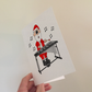 Vibraphone Christmas Card - Santa Playing Vibraphone - Percussionist Xmas Card