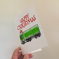 Lorry Christmas Card - Truck Driver Xmas Card - Funny Christmas Card For Delivery Driver