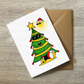 Summer Christmas Tree Card - Christmas In July Card - Beach Lover Xmas Card