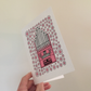 Church Organ Floral Greeting Card (Pink Flowers) - Female Organist - Musician Card For Girl