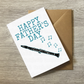 Clarinet Father's Day Card - Dad Clarinetist Woodwind Musician