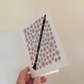 Clarinet Floral Greeting Card (Pink Flowers) - Female Clarinetist - Woodwind Musician Card For Girl