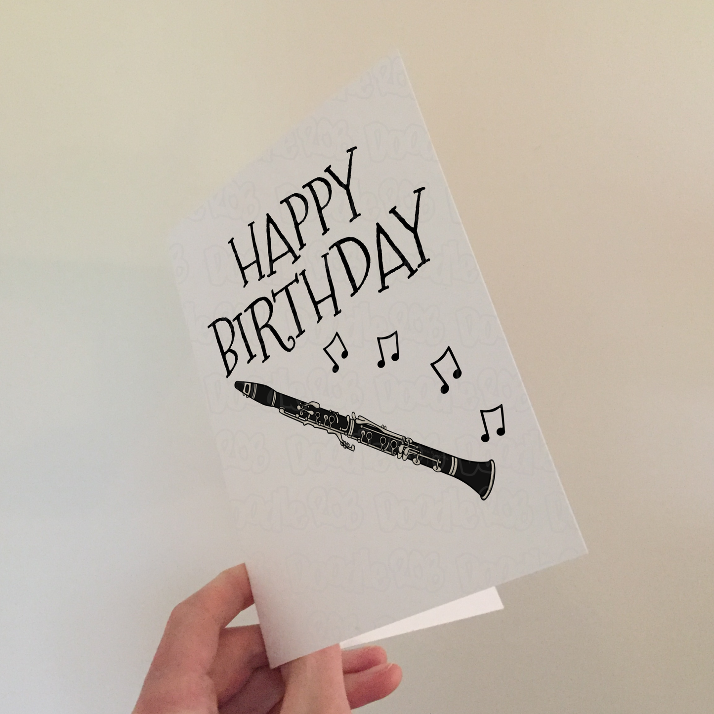 Clarinet Birthday Card - Clarinetist Greeting Card