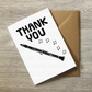 Clarinet Thank You Card - Clarinetist Woodwind Musician - Card For Music Teacher