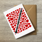 Clarinet With Hearts Greeting Card - Clarinetist Musician Valentines Anniversary Card
