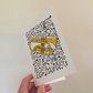 Cornet Greeting Card (Musical Notes) - Cornetist Birthday Card - Brass Musician Card