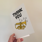 Cornet Thank You Card - Cornetist Brass Musician - Card For Music Teacher