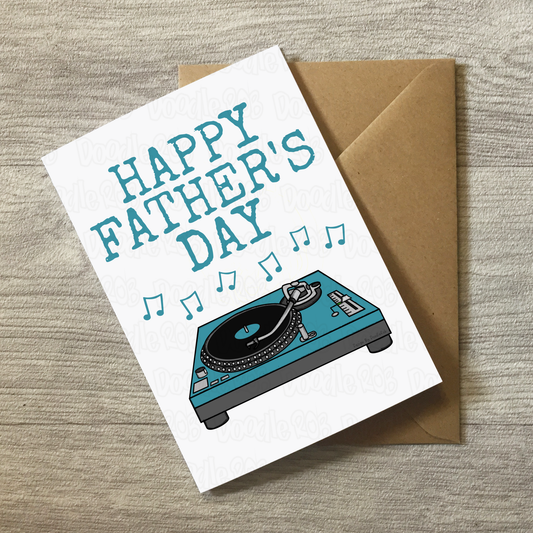 DJ Father's Day Card - Dad Music Producer Musician