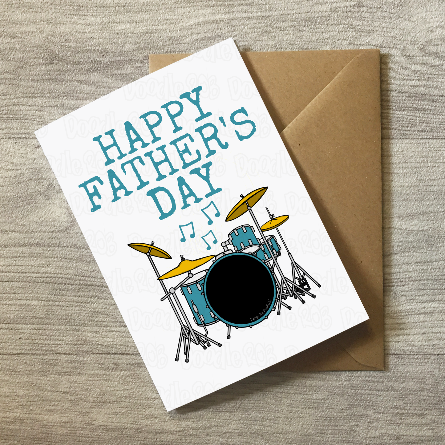 Drummer Father's Day Card - Dad Percussionist Musician
