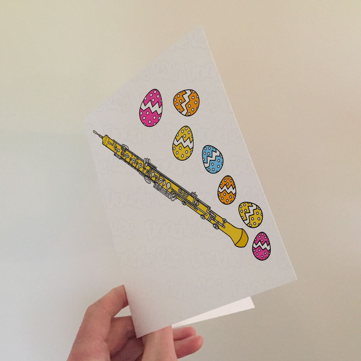 Oboe Easter Card - Oboist Easter Card - Musician Greeting Card