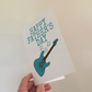 Electric Guitar Father's Day Card - Dad Guitarist Musician