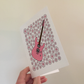 Electric Guitar Floral Greeting Card (Pink Flowers) - Female Guitarist - Musician Card For Girl