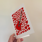 Electric Guitar With Hearts Card - Guitarist Musician Valentines Anniversary Card