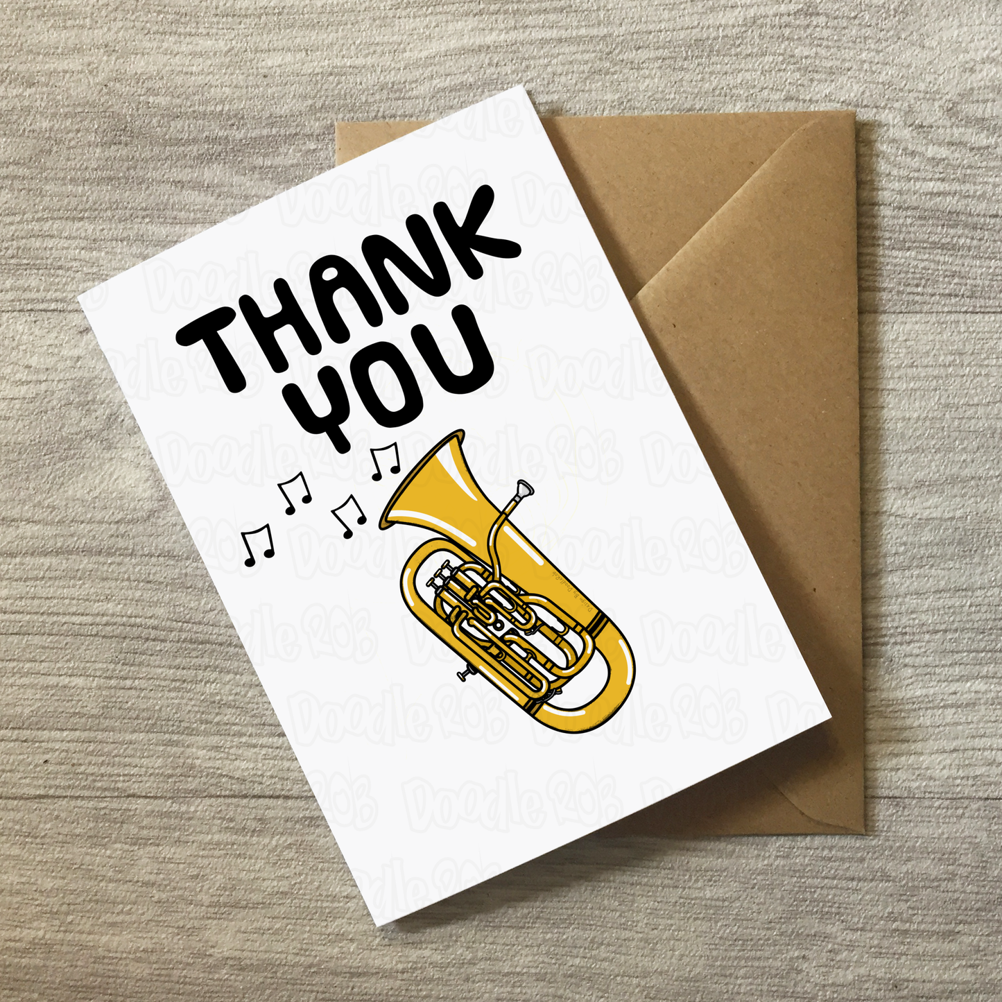 Euphonium Thank You Card - Brass Musician - Card For Music Teacher